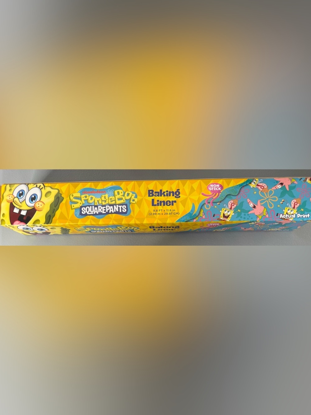 SpongeBob SquarePants Yellow & Teal Baking Liner Pack Patrick Gary snail ocean - Picture 1 of 3